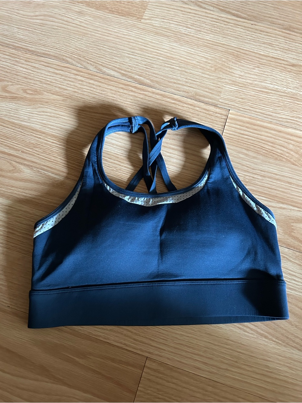 Zyia Active Blue Primo Mesh Sports Bra Small